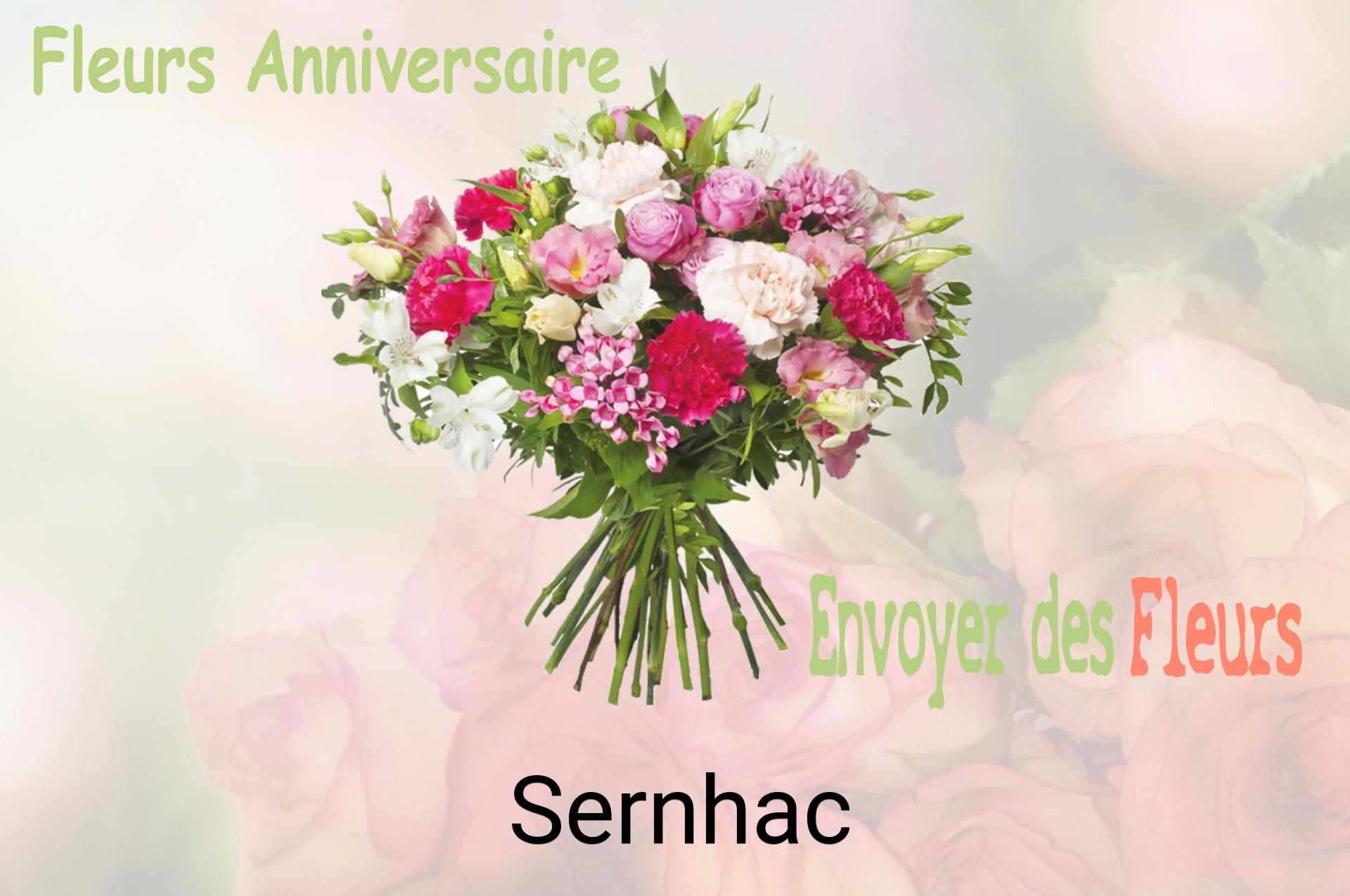 Bouquet de fleurs d’anniversaire livré à Sernhac